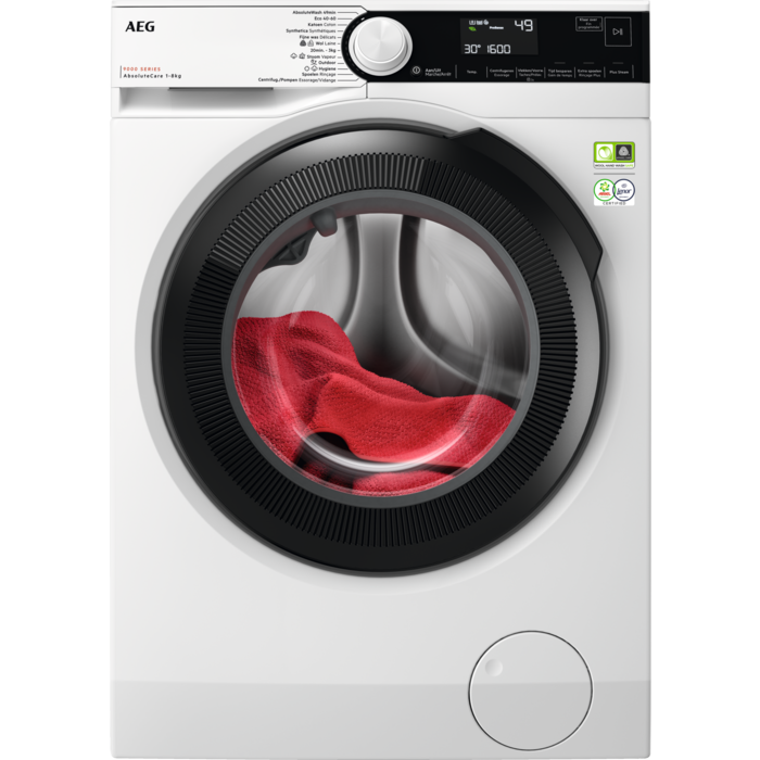 Aeg Lr9586bn4 - Wasmachine - 8 Kg - 1600 Tpm - Absolutecare & Prosteam - Energieklasse A . Nieuw (outlet)