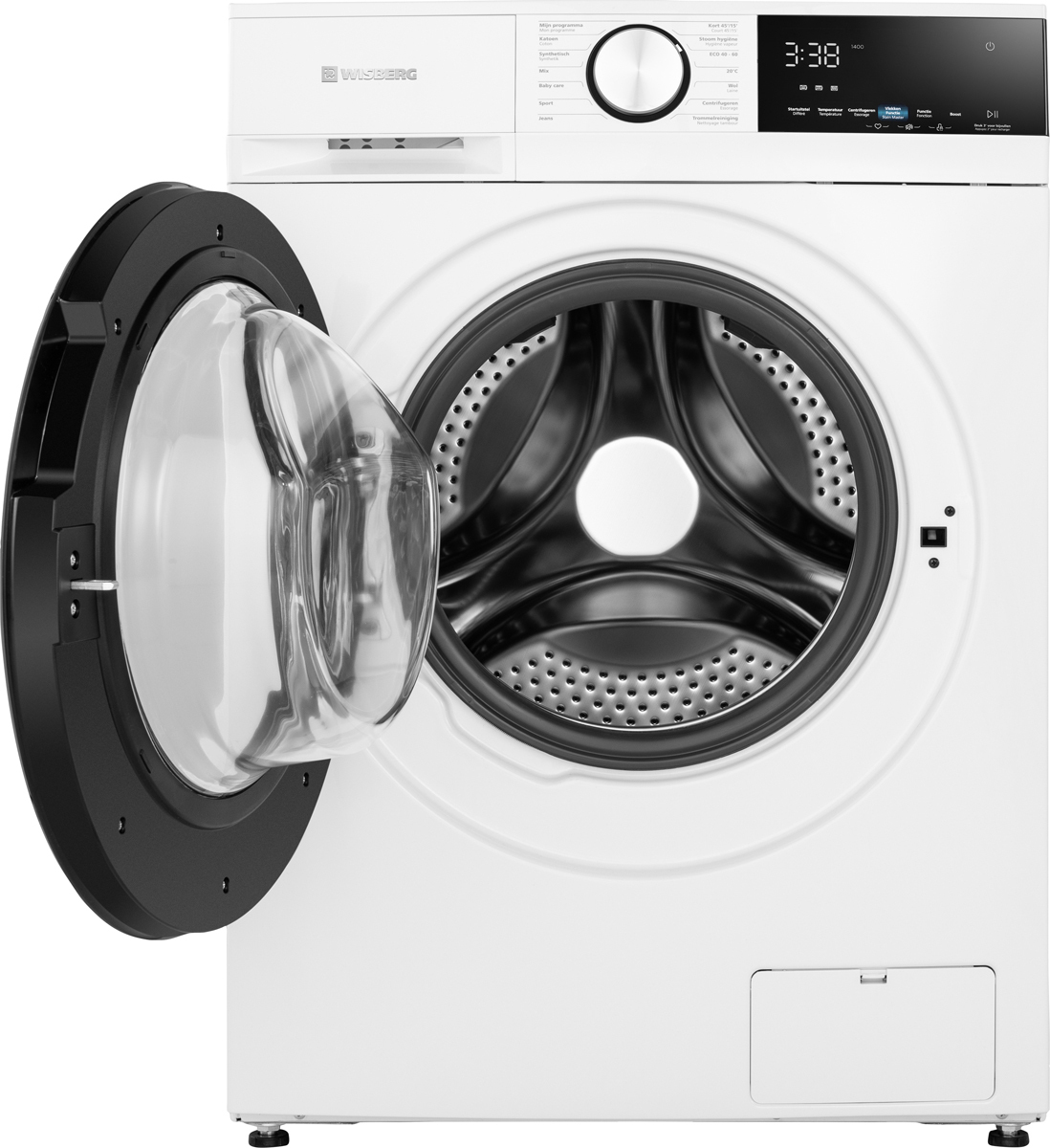 Wisberg Wbwm1400a9wnb Energiezuinige Wasmachine 8kg 1400t . Nieuw (outlet) - Afbeelding 2