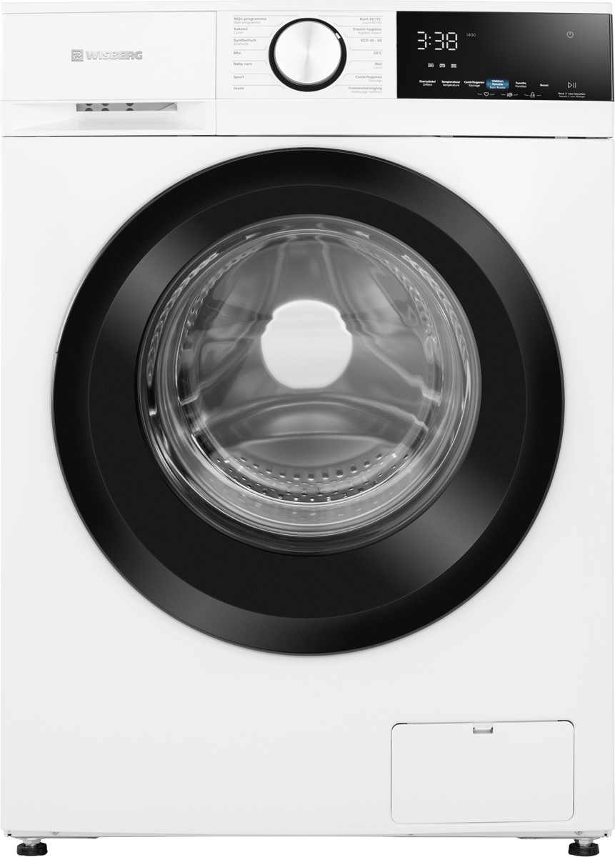 Wisberg Wbwm1400a9wnb Energiezuinige Wasmachine 8kg 1400t . Nieuw (outlet)