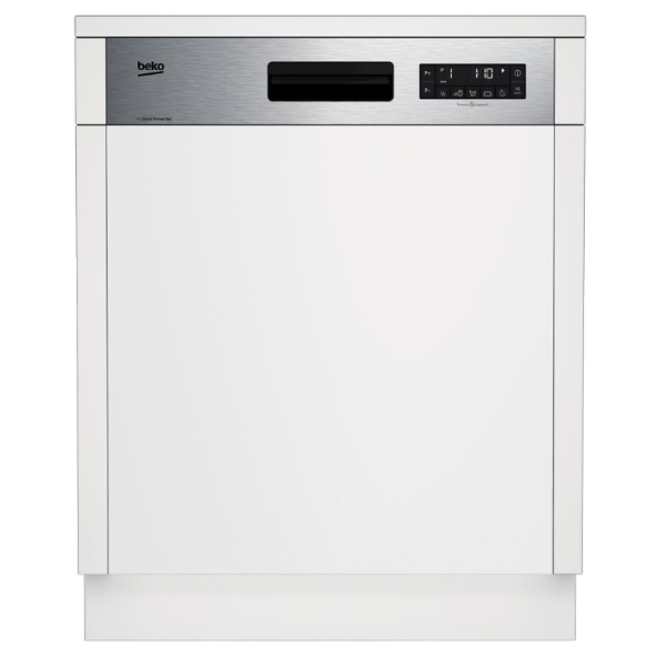 Beko Bdsn36451x Semi-geïntegreerde Half Inbouw Vaatwasser - Selfdry Functie - Traywash™ - Extra Dry - 14 Couverts - 60 Cm . Nieuw (outlet)
