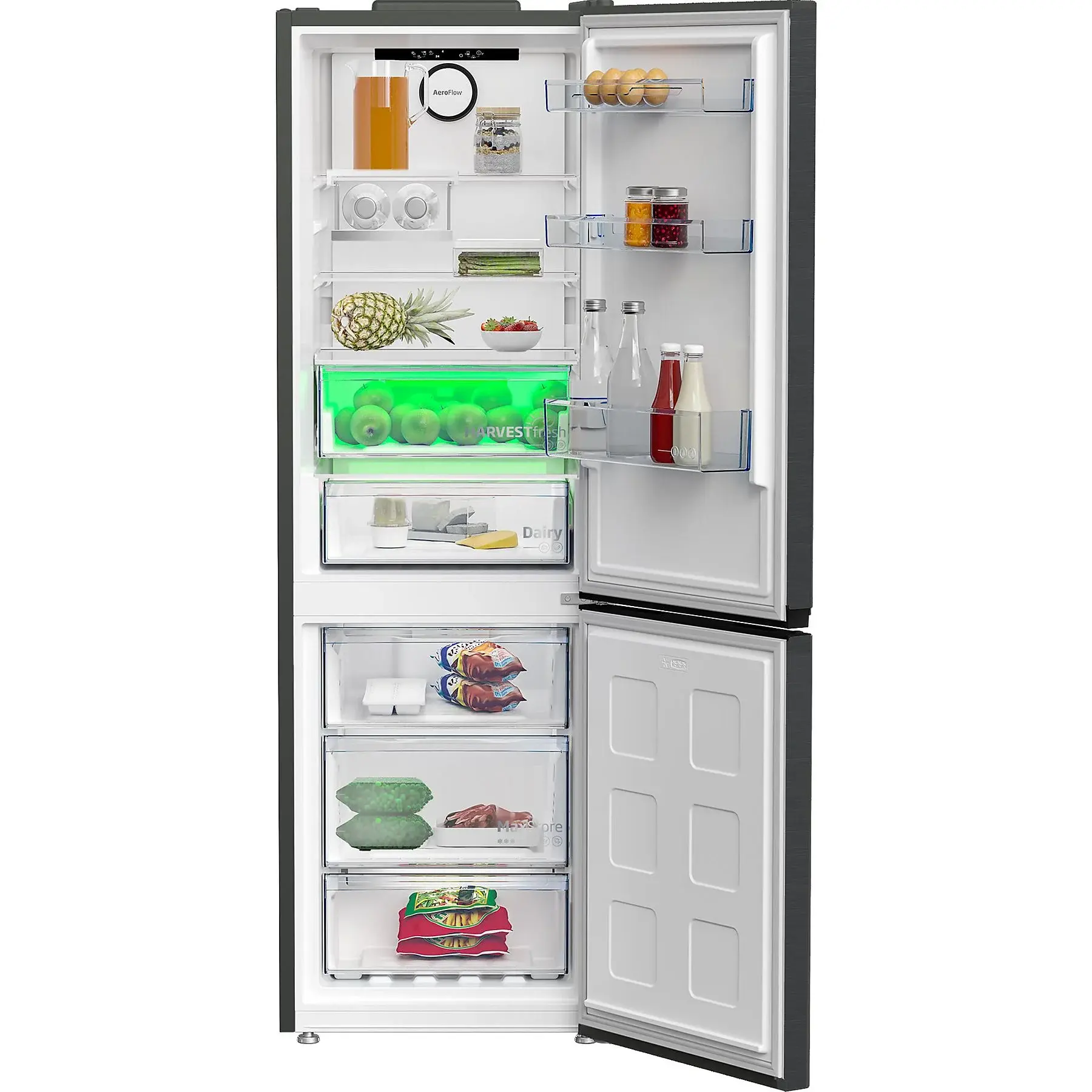 Beko B7rcne367hg - Koel-vriescombinatie - 186.5 Cm - No Frost - Energieklasse B . Nieuw (outlet) - Afbeelding 2