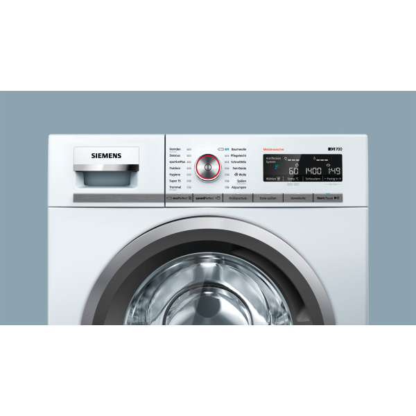 Siemens Wm14w5fcb Iq700 Wasmachine - Duurzame En Stille Motor - Navulfunctie - Ecoperfect - 9kg - 1400 Toeren . Tweedehands (Refurbished) - Afbeelding 2
