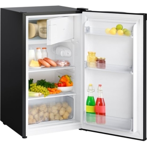 KitchenBrothers Koelkast - 81L - Tafelmodel Koelkast met Vriesvak - IJskast - Koelvriescombinatie - Frigo - Vrijstaand - Zwart