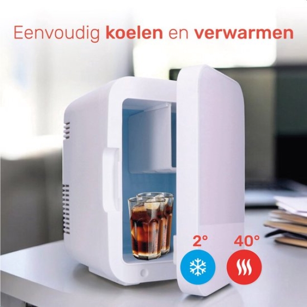 Mini Koelkast - 5L - Bar - Barmodel - Skincare Koelkast - Voor drankjes - Klein - Afbeelding 3