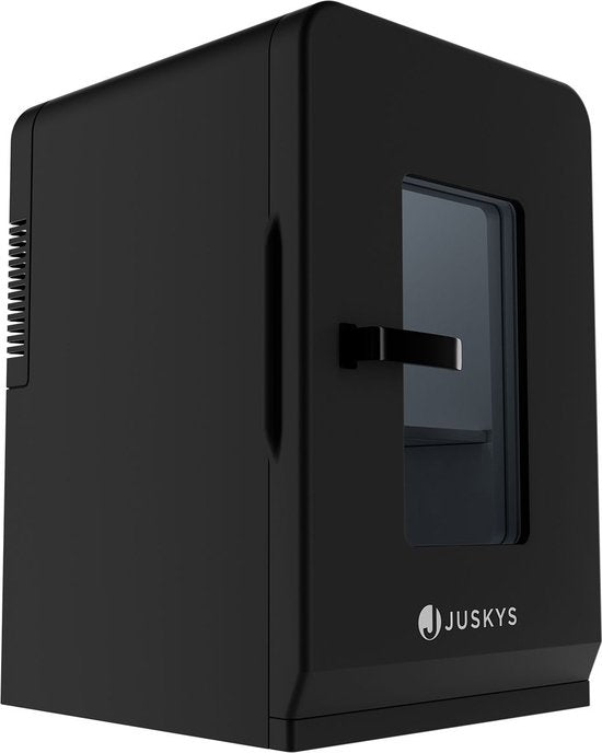 Juskys Mobiele Mini-Koelkast 2 in 1 - 15 Liter - Zwart - Verkoelfunctie & Verwarmingsfunctie