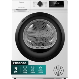Hisense Dh1q902bw2 - Warmtepompdroger - 9 Kg - Auto Dry - 64 Db - Energieklasse A++ . Nieuw (outlet)