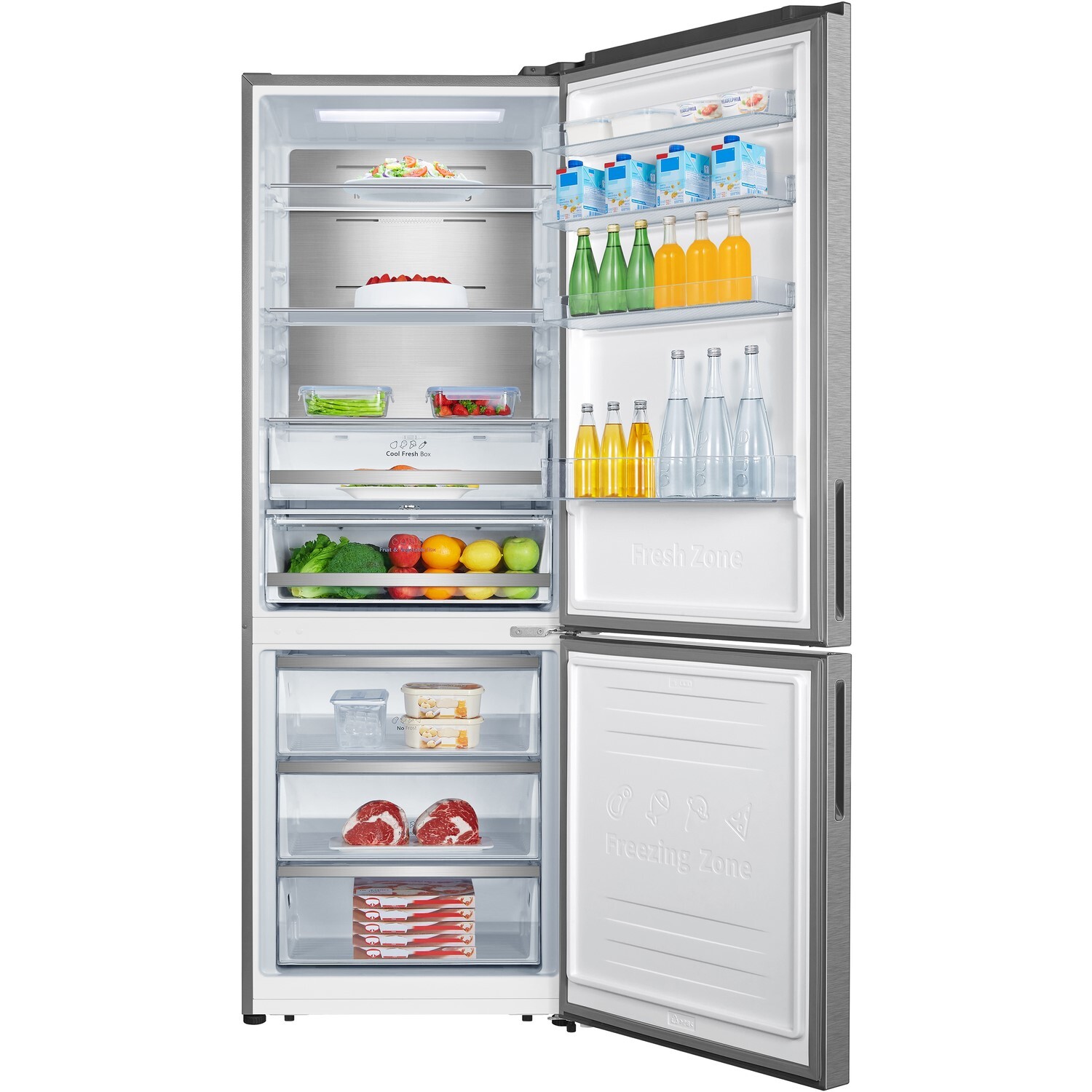 Hisense Rb645n4bie Brede Koel-vriescombinatie 200cm . Nieuw (outlet) - Afbeelding 2