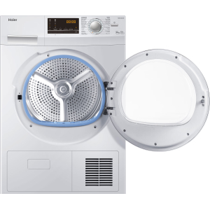 Haier Hd80-b636w - Condensdroger - 8 Kg - 64 Db - Uitgestelde Start . Tweedehands (Refurbished)