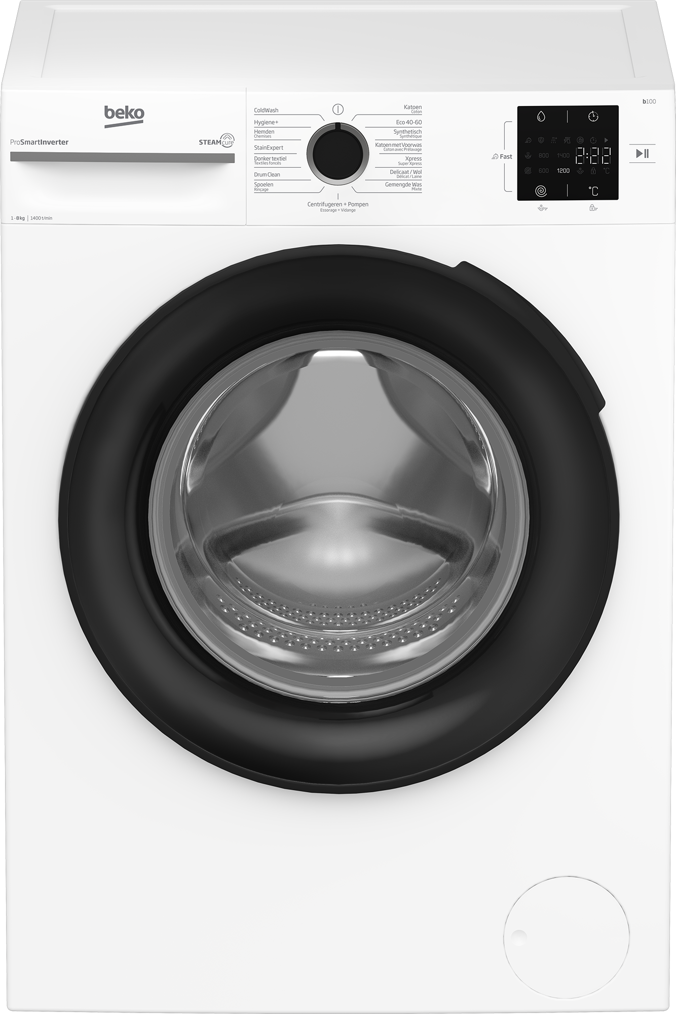 Beko Bm1wfu3842w - Wasmachine - 8 Kg - 1400 Tpm - Energieklasse B . Nieuw (outlet)