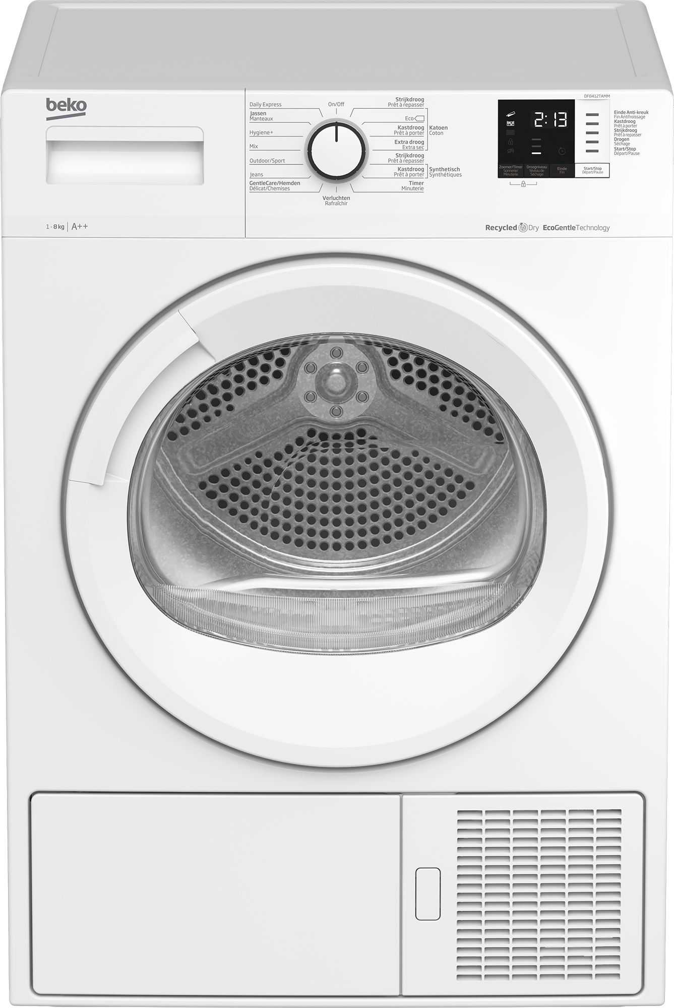 Beko Df8412tamm Warmtepompdroger – 8 Kg, 64 Db, Energieklasse E . Nieuw (outlet)