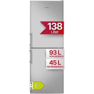 Amica Akg3845e - Koelvriescombinatie - 148 Cm - 138l - Rvs . Nieuw (outlet)