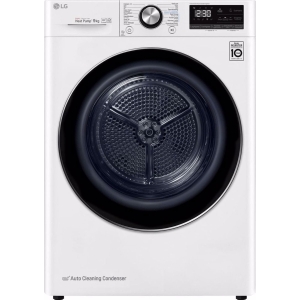 Lg Rc90v9av3q - Warmtepompdroger - 9 Kg - Dual Inverter Heat Pump™ - 62 Db - Energieklasse A+++ - Wit . Nieuw (outlet)