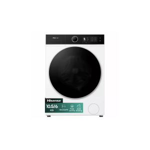 Hisense Wd5i1045bwq – Was-droogcombinatie – 10.5 Kg Wassen – 6 Kg Drogen – 1400 Tpm – Inverter – Autodose – Steam – Wifi . Nieuw (outlet)