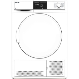 Sharp Kd-hcb8s7pw91 - Condensdroger - 8 Kg - 65 Db - Energieklasse G - Wit . Tweedehands (Refurbished)