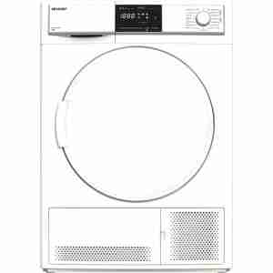 Sharp Kd-hcb8s7pw91 - Condensdroger - 8 Kg - 65 Db - Energieklasse G - Wit . Tweedehands (Refurbished)