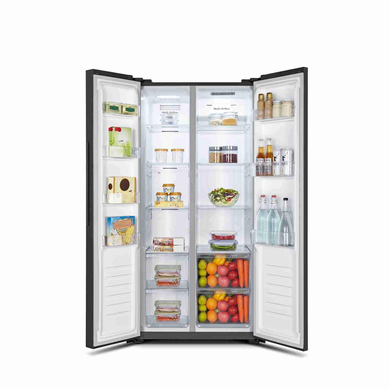 Fridgemaster Ms83430eb - Amerikaanse Koelkast - 178 Cm - 441l - No Frost - Zwart . Nieuw (outlet) - Afbeelding 2