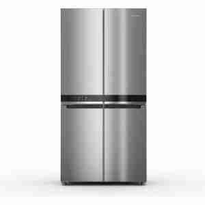 Bauknecht BKQ9U3LEF - Amerikaanse Koelkast - 594 liter - Inox Look - Energieklasse D