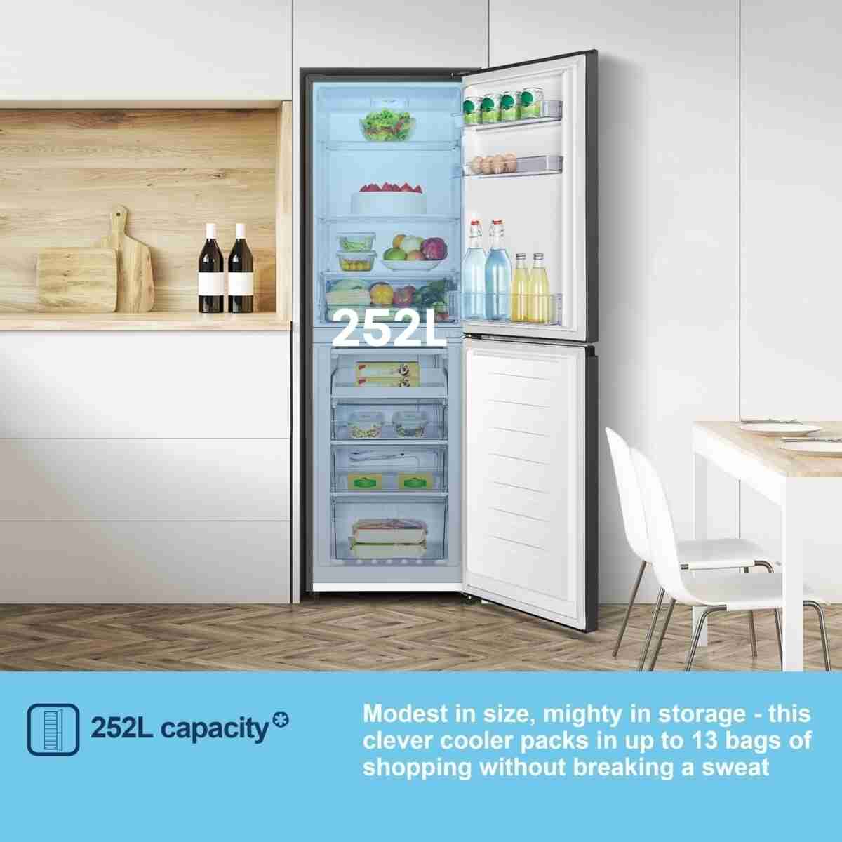 Fridgemaster Mc55240eb - Koelvriescombinatie - 174.3 Cm - 252l - Multi-airflow - Zwart . Nieuw (outlet) - Afbeelding 2